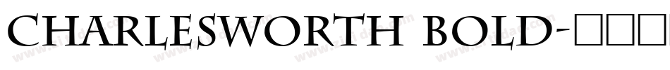 Charlesworth Bold字体转换